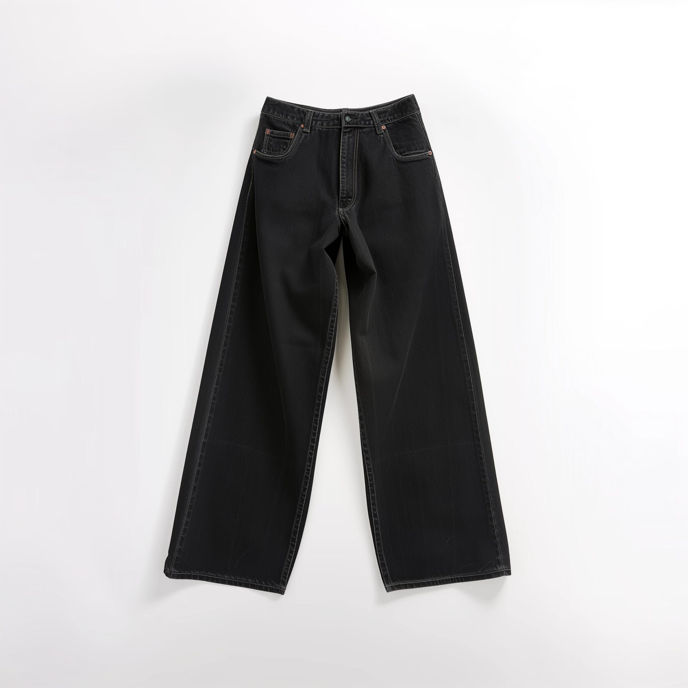 Black Boho Harem Jeans – Women's Relaxed Fit Hippie Yoga Pants